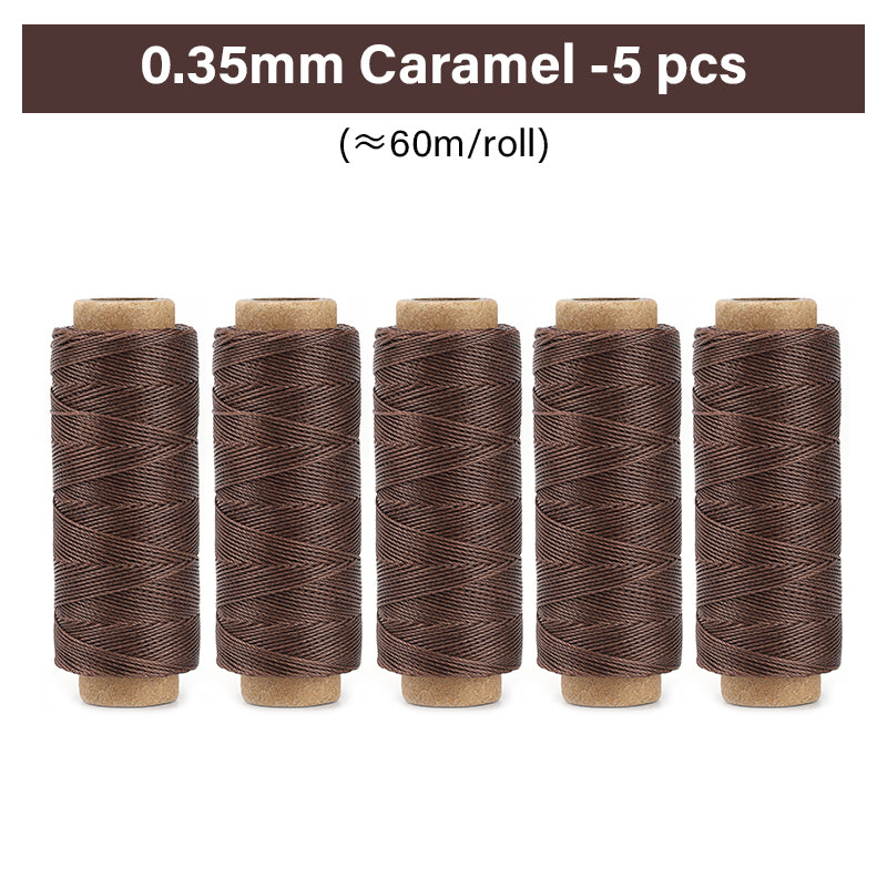0.35mm/0.45mm/0.55mm/0.65mm Polyester Hand Sewing Round Waxed Thread | WUTA
