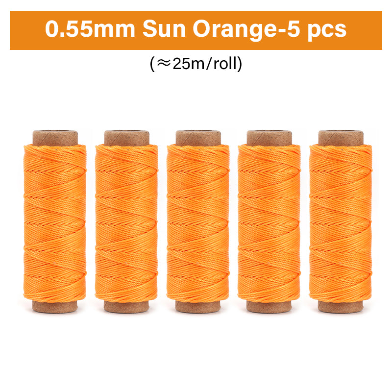 0.35mm/0.45mm/0.55mm/0.65mm Polyester Hand Sewing Round Waxed Thread | WUTA