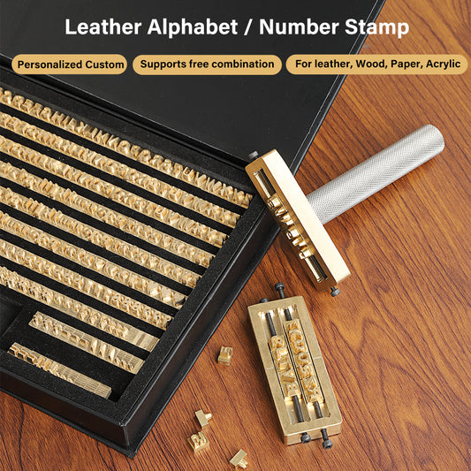 Brass Stamping Letters Kits Numbers Alphabets Symbols Characters Embossing Molds Leather Stamping Tool|WUTA