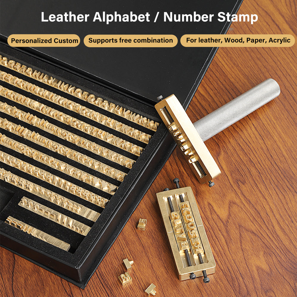 Brass Stamping Letters Kits Numbers Alphabets Symbols Characters Embossing Molds Brass Stamps Letter Number Alphabet Symbol Custom Logo for Hot Foil Stamping Machine | WUTA