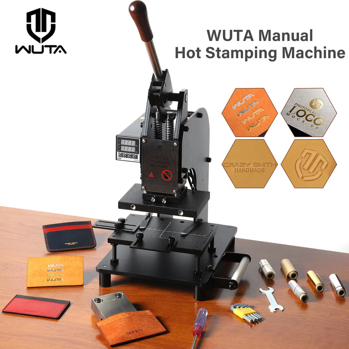 WUTA Digital Hot Foil Stamping Machine for Leather– Logo Embossing & Foil Bronzing Press