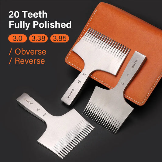 20 Prong Pricking Iron Leather Chisel French Style Leather Punching Tools | WUTA