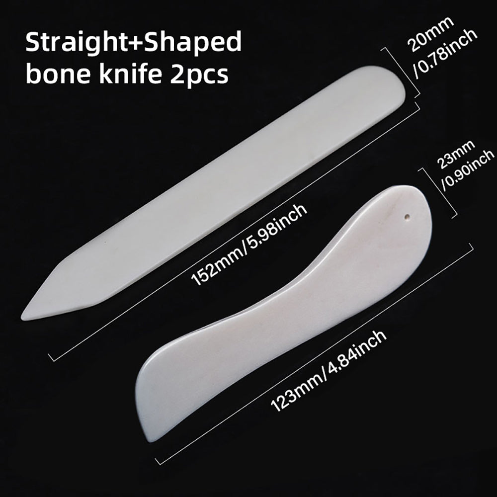 Natural OX Bone Folders Leather Craft Tools | WUTA