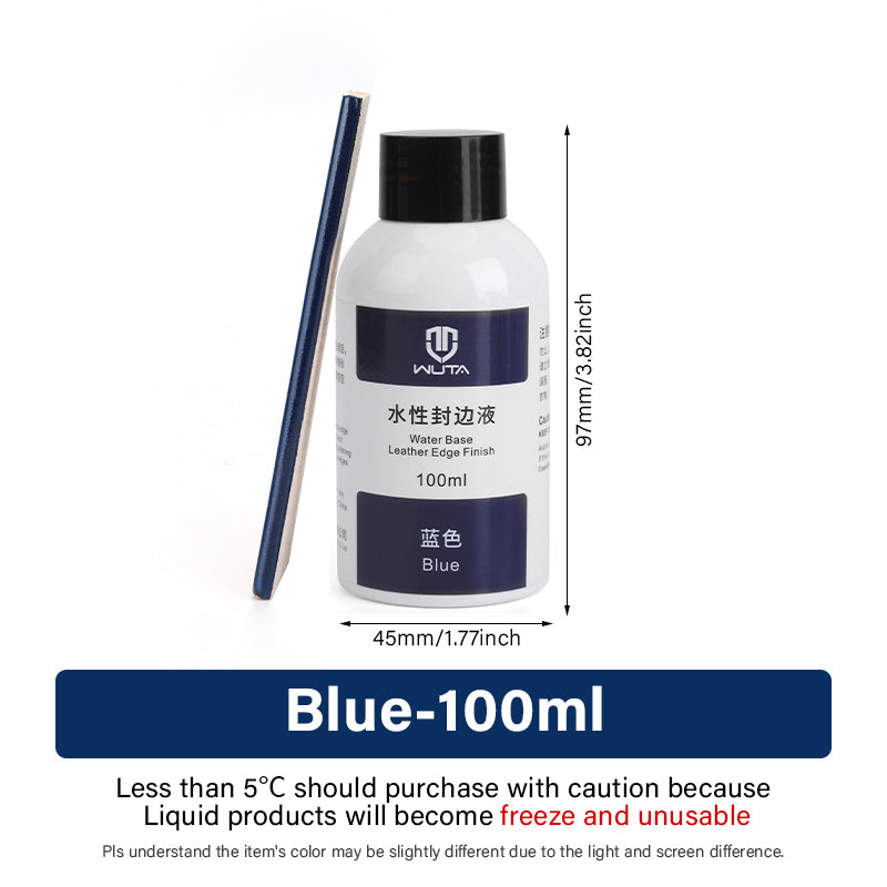 WUTA Leather Edge Paint 30/100ml – Water Based Edge Dye & Finish for Leather & Repair