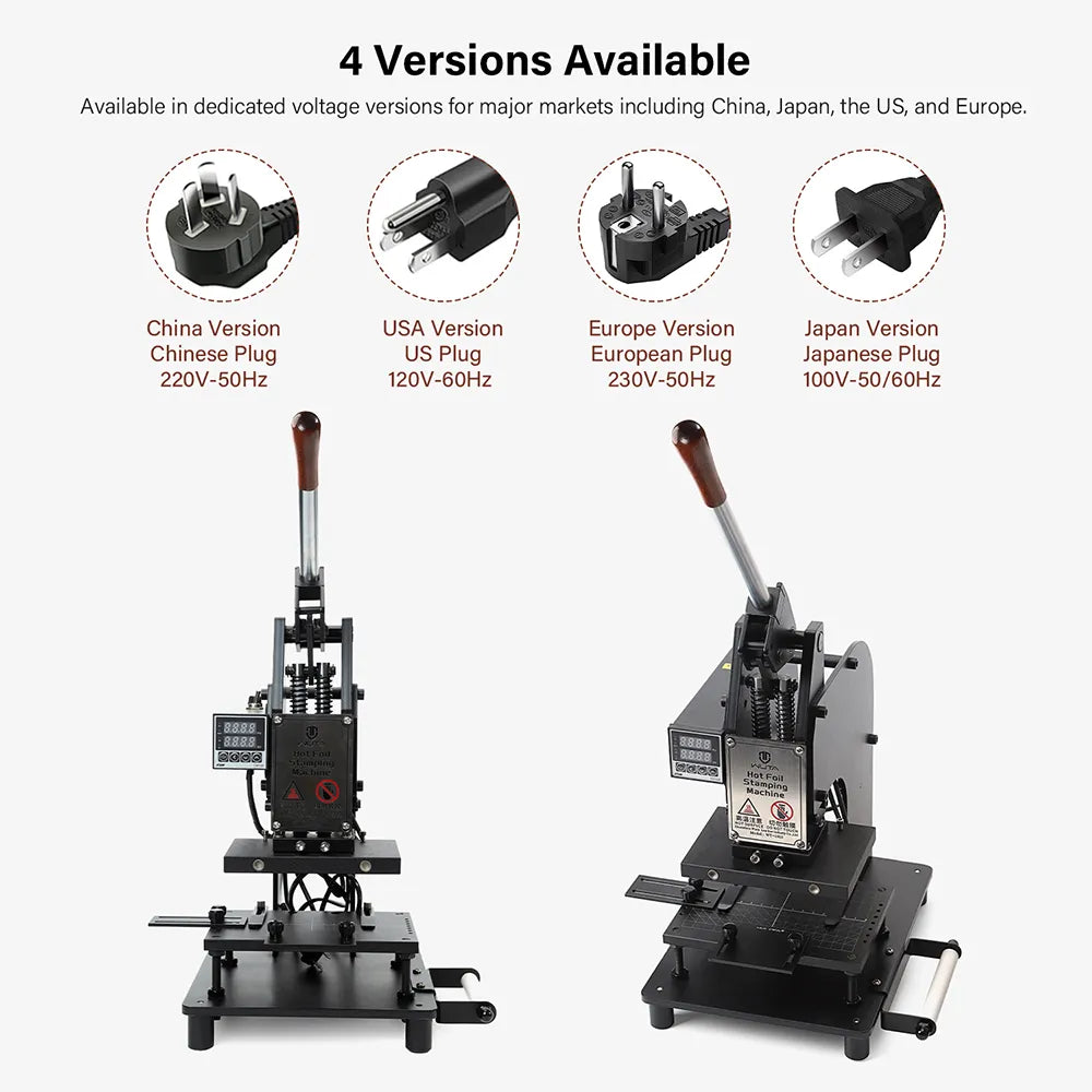 WUTA Digital Hot Foil Stamping Machine for Leather– Logo Embossing & Foil Bronzing Press