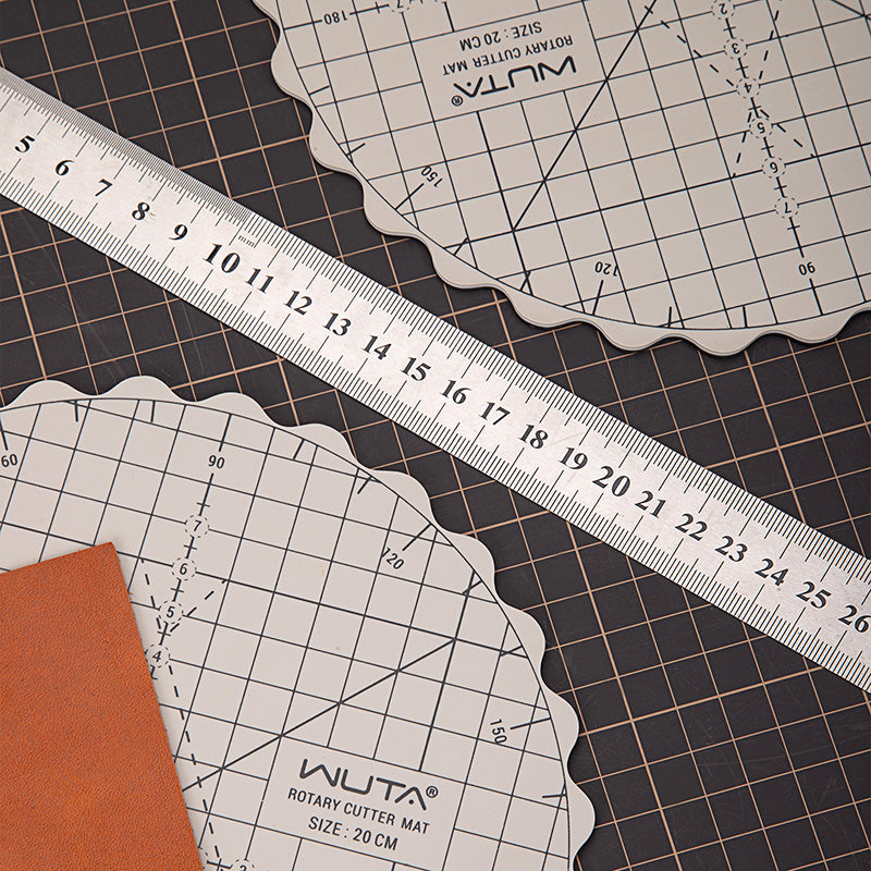 WUTA Round Rotating Cutting Mat Leather Tools