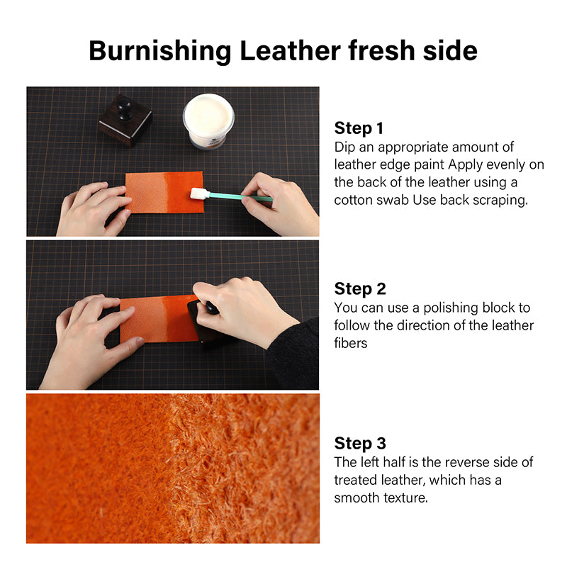 Leather Protectant Gum Leather Finish Tokonole Rougher Burnisher Gum Handcraft CMC Clear | WUTA