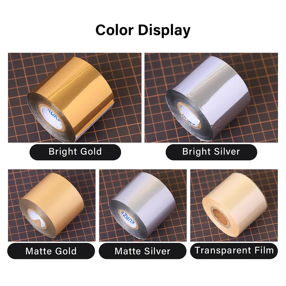 Hot Stamping Foil Paper Heat Transfer Foil Roll 5cm x122m | WUTA