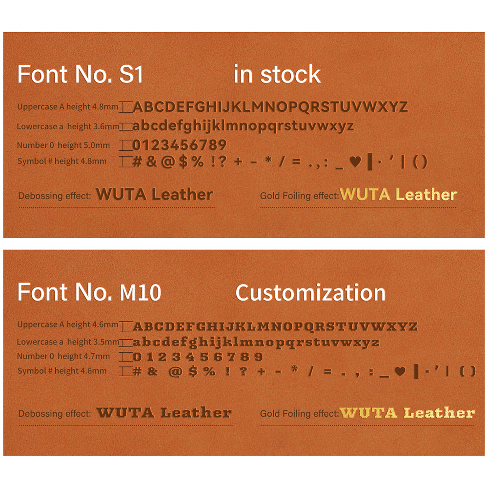 Custom Brass Stamping Letters Kit DIY Stamp Copper Numbers Alphabets Symbols Set | WUTA