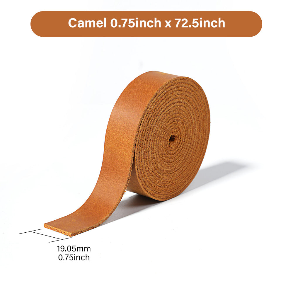WUTA Pre-cut Full Grain Crazy Horse Leather Straps DIY Craft Pull-up Leather Strip