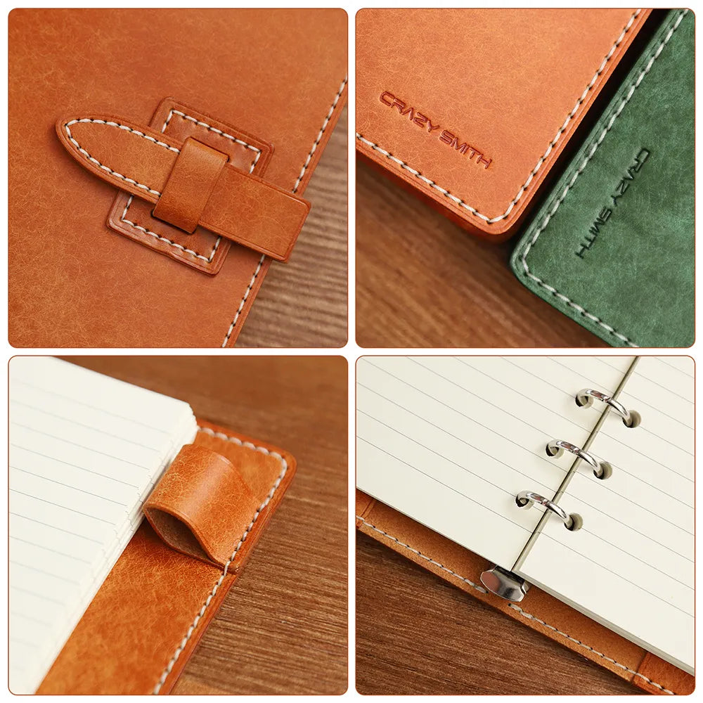 WT831 DIY Binder Journal Notebook Leather Pattern
