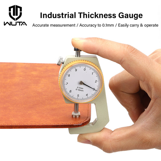 0-10mm/0.1mm Leather Thickness Gauge Measuring Tools | WUTA