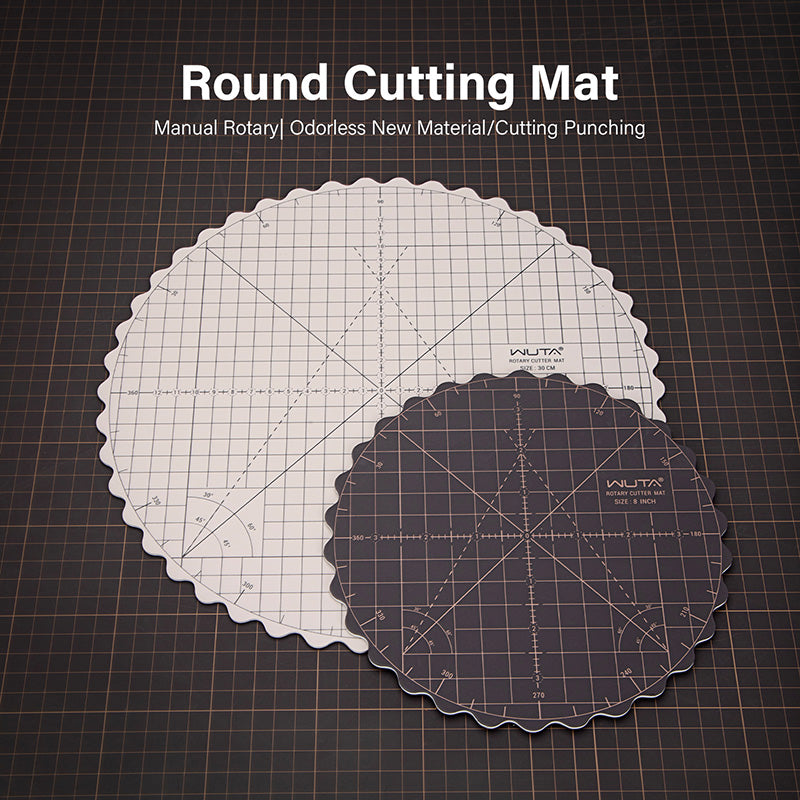 WUTA Round Rotating Cutting Mat Leather Tools