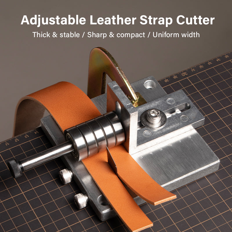 Leather Cutting Tool Leather Strap Cutter with Aluminium Handle, Leather  Craft Cutting Knife Blade Tools, Leather Strip Cutter Tool, Leather Strap