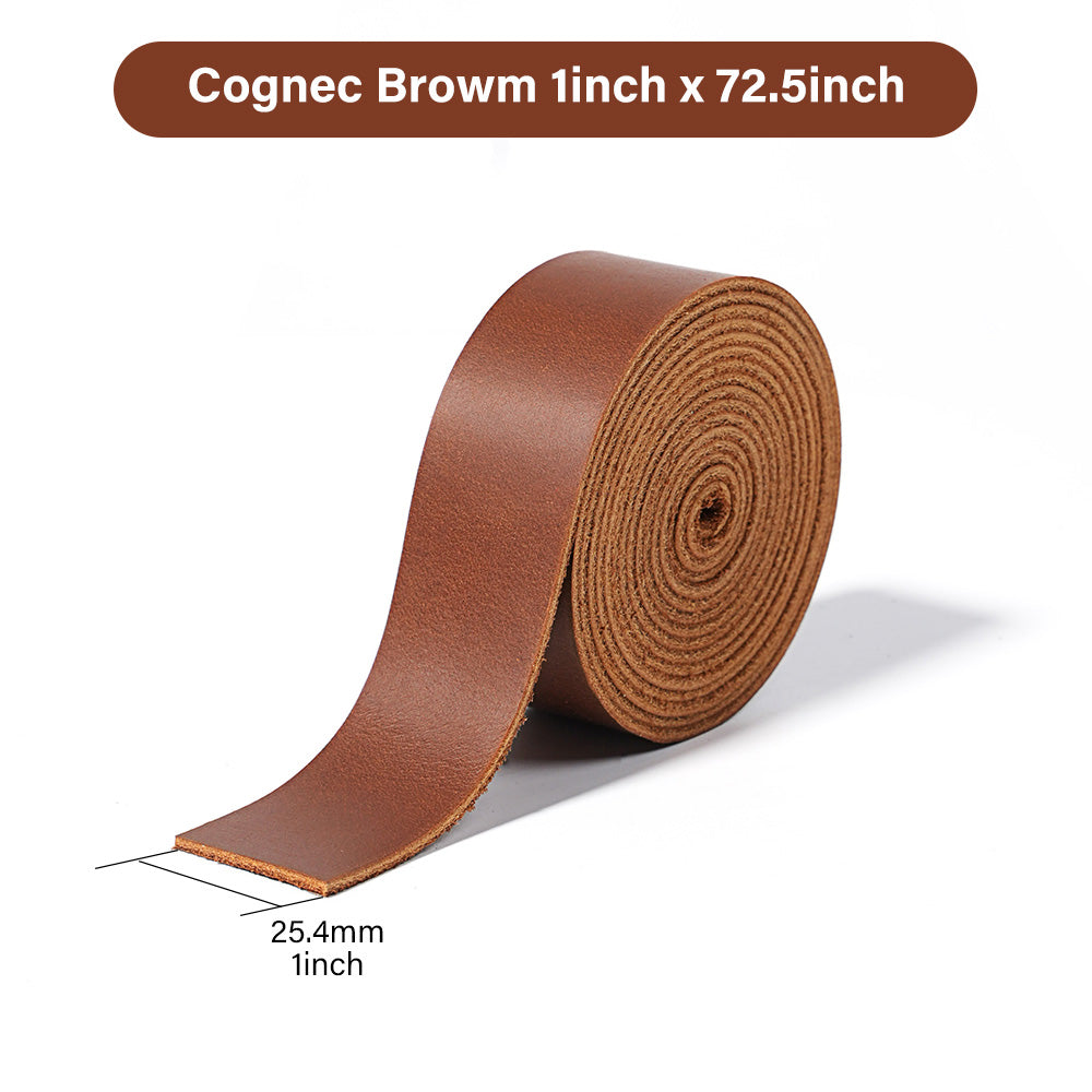 WUTA Pre-cut Full Grain Crazy Horse Leather Straps DIY Craft Pull-up Leather Strip
