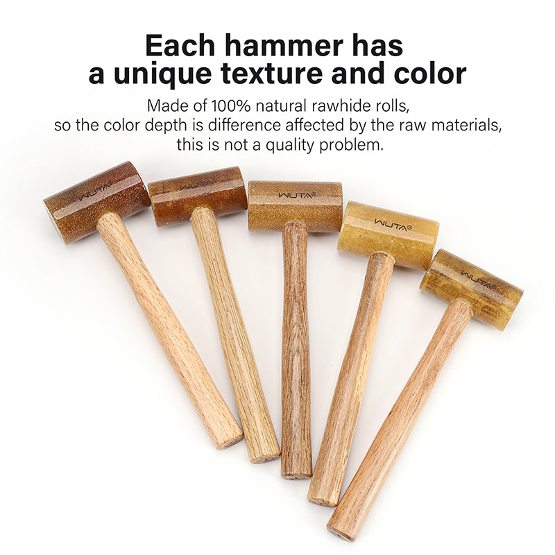 Rawhide-head Mallet Leather Craft Hammer | WUTA