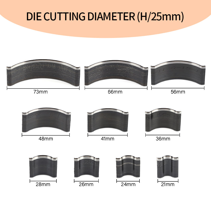 10Pcs Sharp Leather Strap Cutting Mold | WUTA