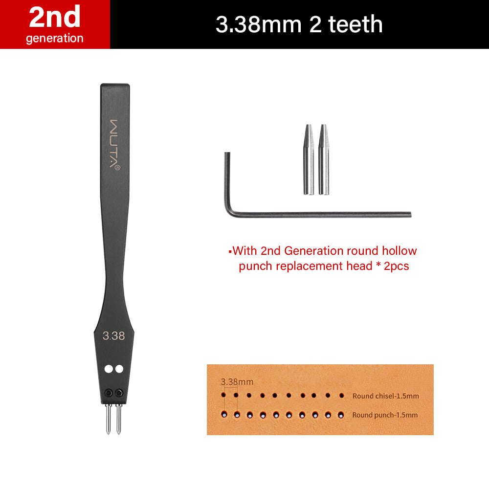 2nd Generation Removable Round Circle Leather Hole Punch | WUTA