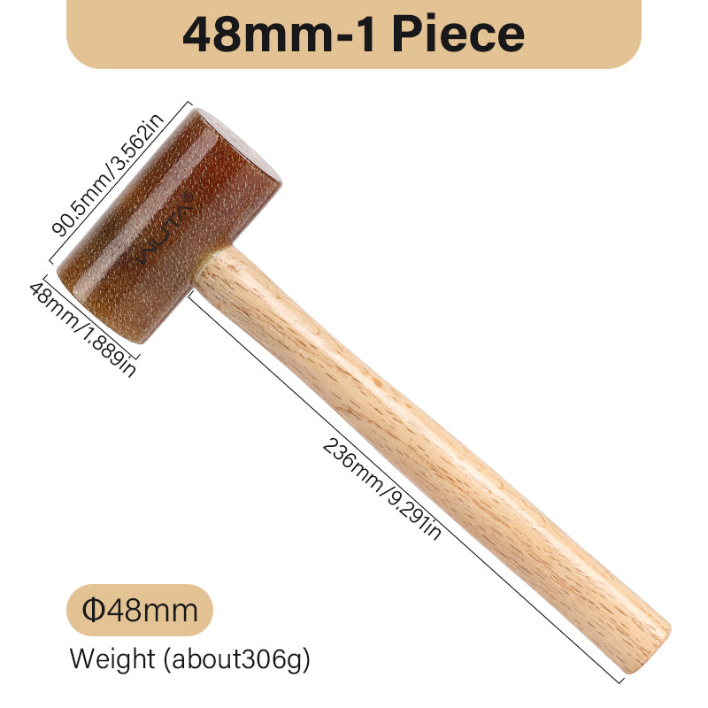 Rawhide-head Mallet Leather Craft Hammer | WUTA