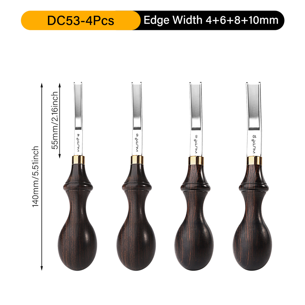 M390/DC53 Die Steel French Edger Skiver Edge Beveler Leather Skiving Thinning Tool | WUTA