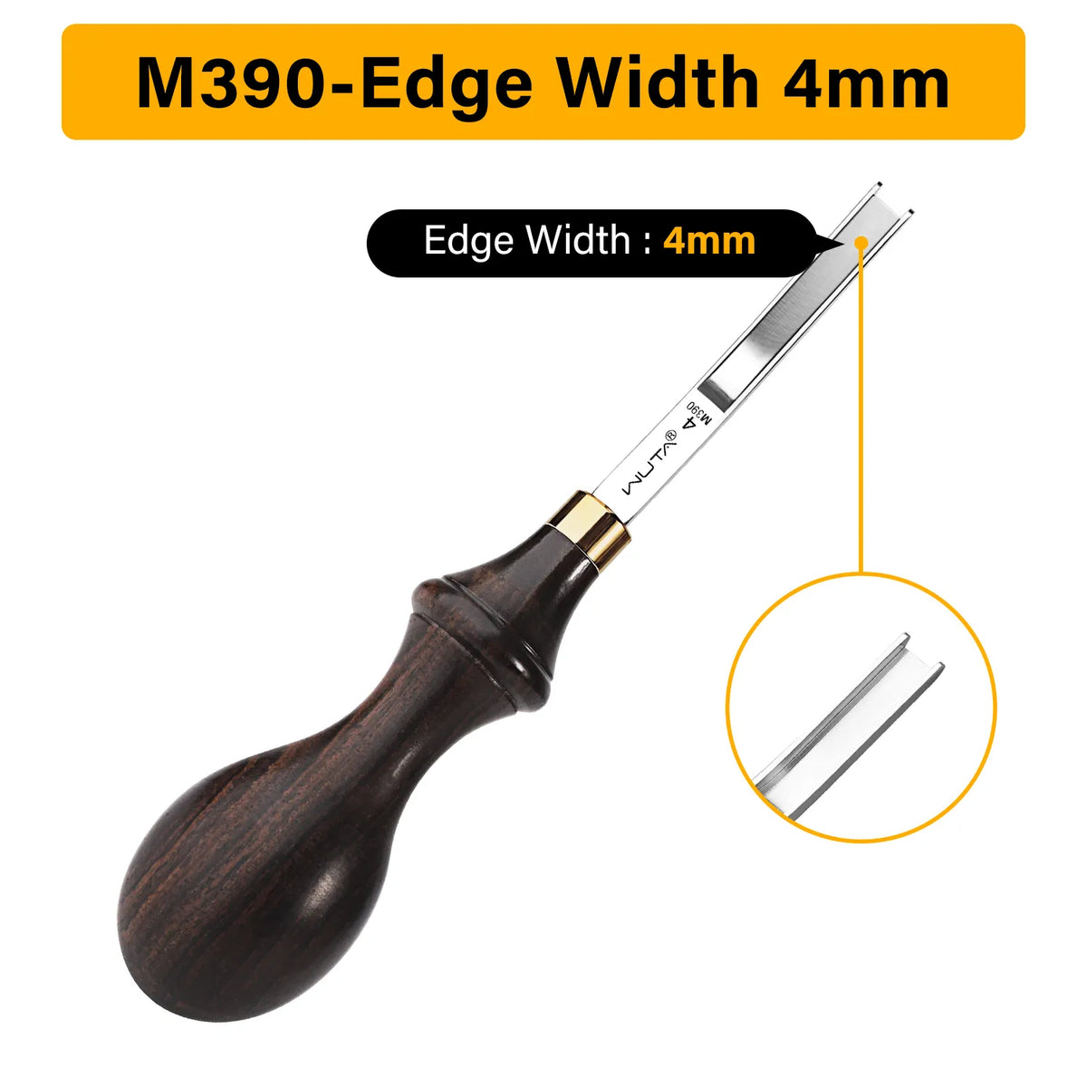 M390/DC53 Die Steel French Edger Skiver Edge Beveler Leather Skiving Thinning Tool | WUTA