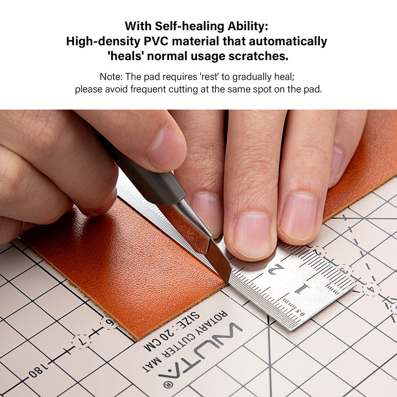 WUTA Round Rotating Cutting Mat Leather Tools