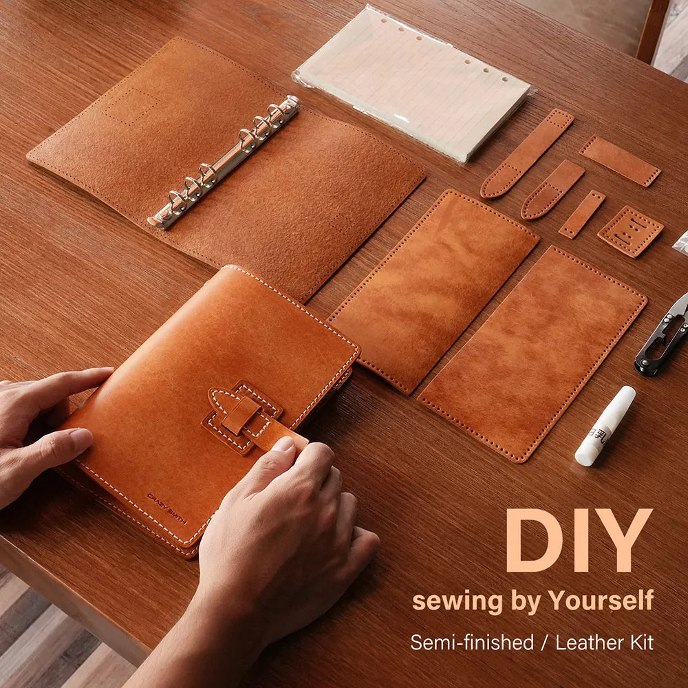 WT831 DIY Binder Journal Notebook Leather Pattern