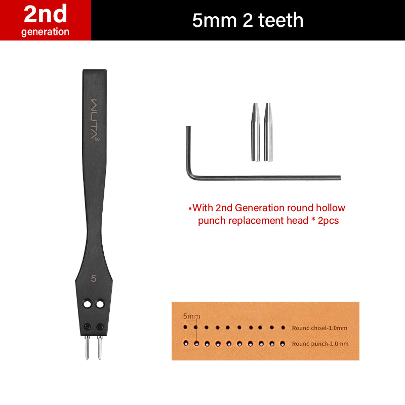 2nd Generation Removable Circle Leather Hole Punch | WUTA