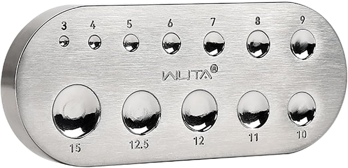 Snap Button Leather Craft Tools Rivet Setter Base 3/4/5/6/7/8/9/10/11/12/12.5/15mm | WUTA