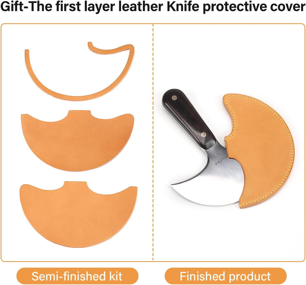 Leather Round Head Knife Ultra Sharp Leather Tools | WUTA