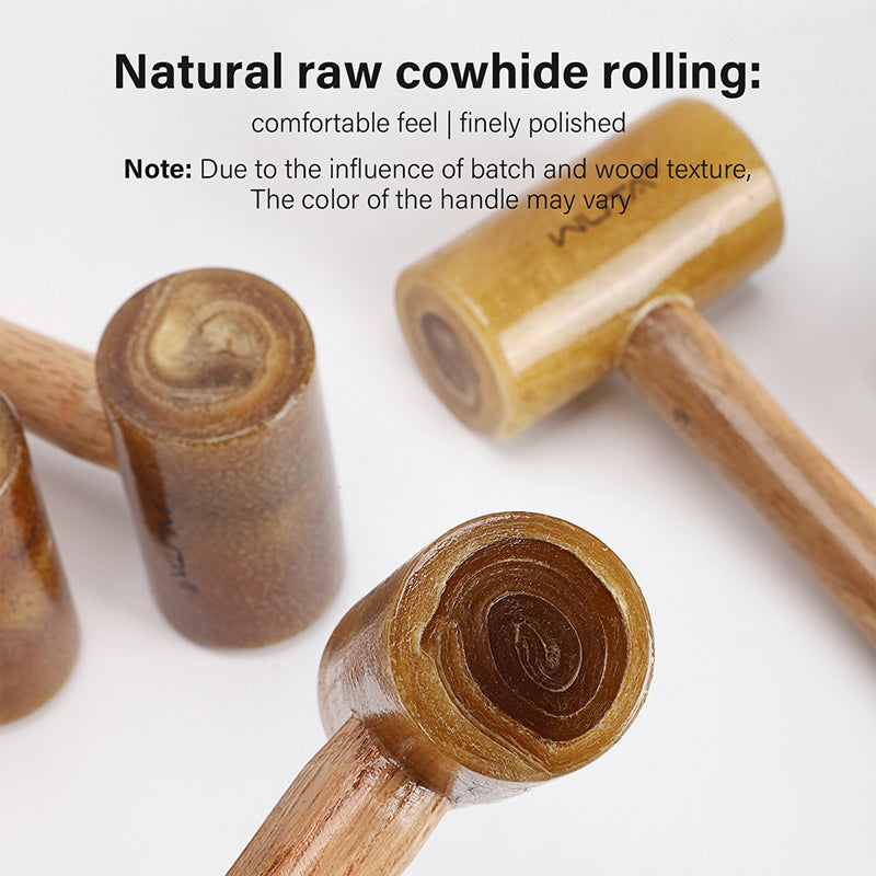 Rawhide-head Mallet Leather Craft Hammer | WUTA