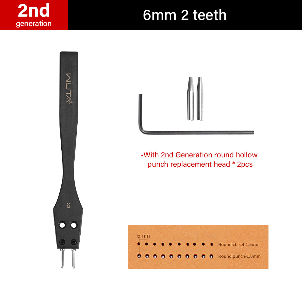 2nd Generation Removable Round Circle Leather Hole Punch | WUTA