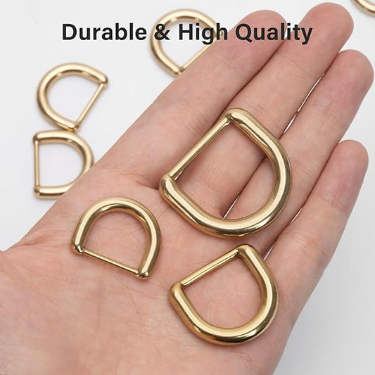 Brass D-Ring Precision Casting Findings Non-Welded D Rings | WUTA