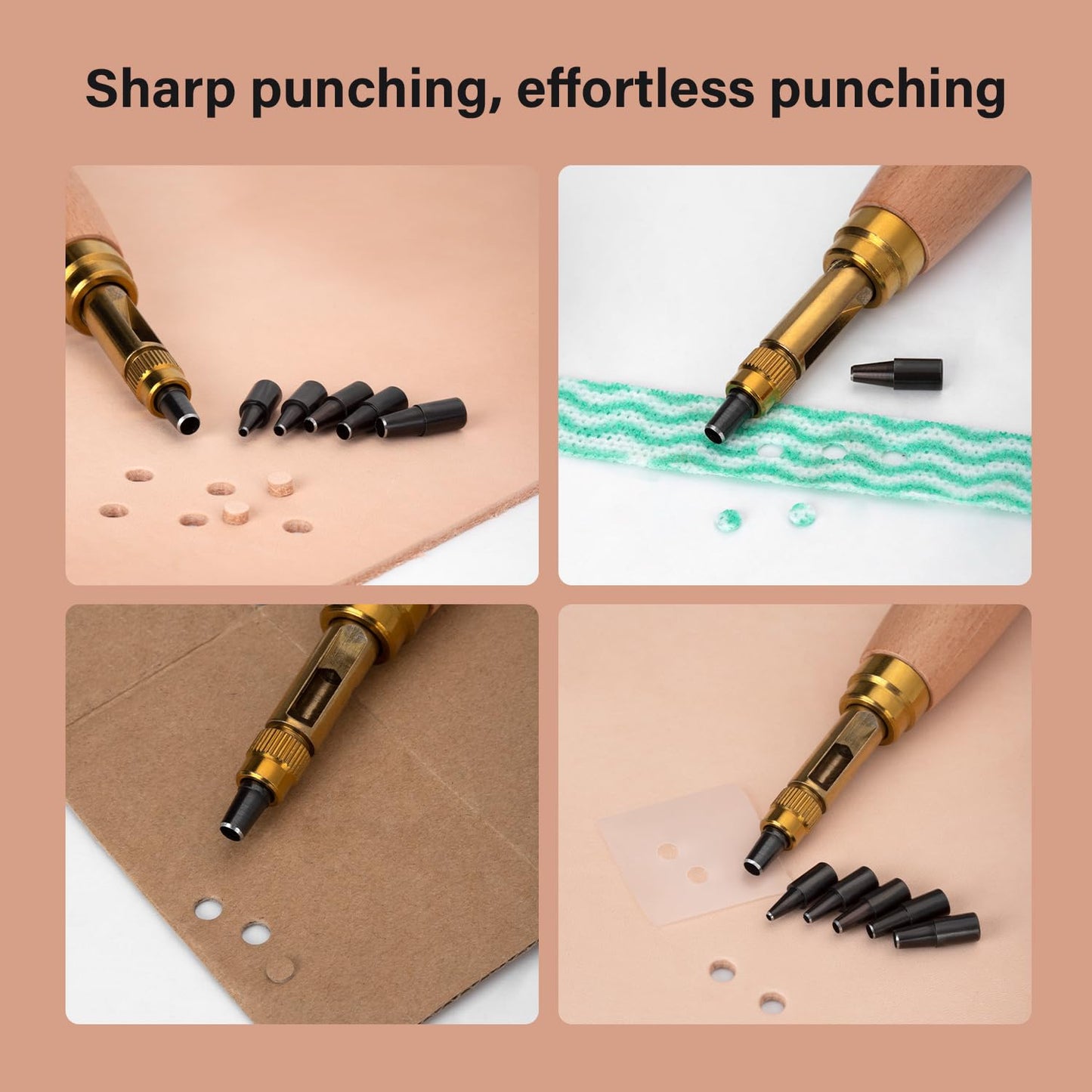 Adjustable Screw Hole Punch With 6 Tip Sizes | WUTA