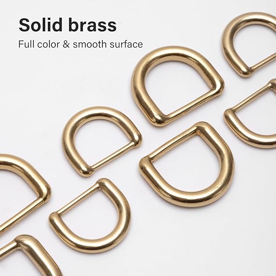 Brass D-Ring Precision Casting Findings Non-Welded D Rings | WUTA