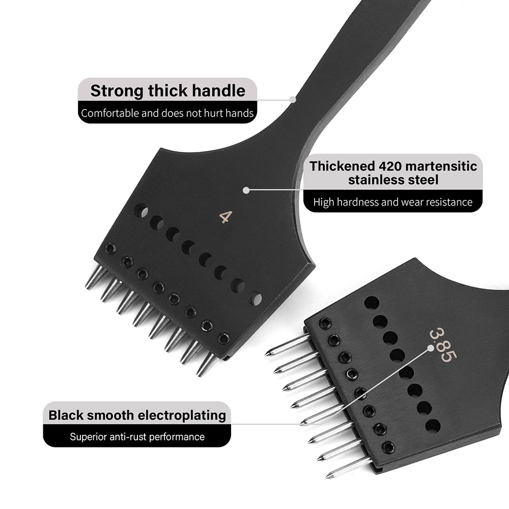 3G Leather Punches Head Replaceable Pricking Iron Removable Diamond Olive Round Hole French Style Chisel DIY Craft Tools| WUTA