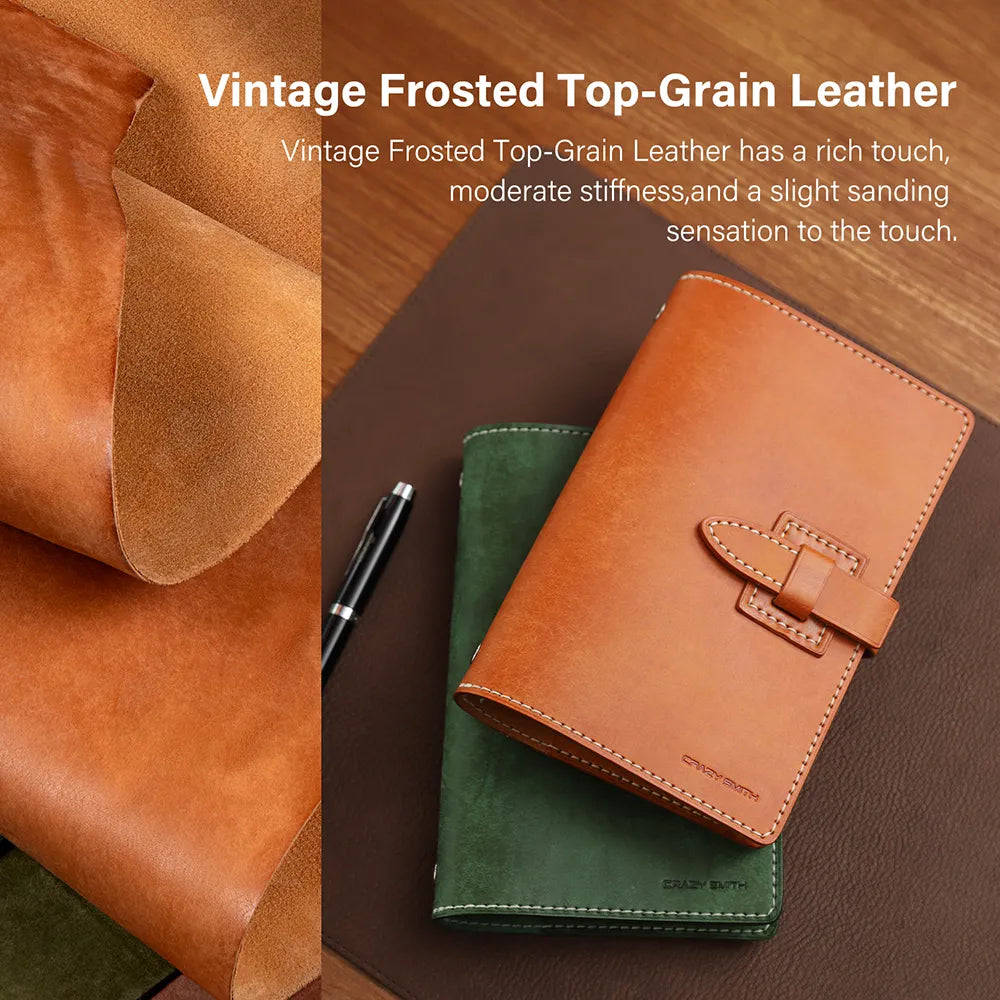 WT831 DIY Binder Journal Notebook Leather Pattern