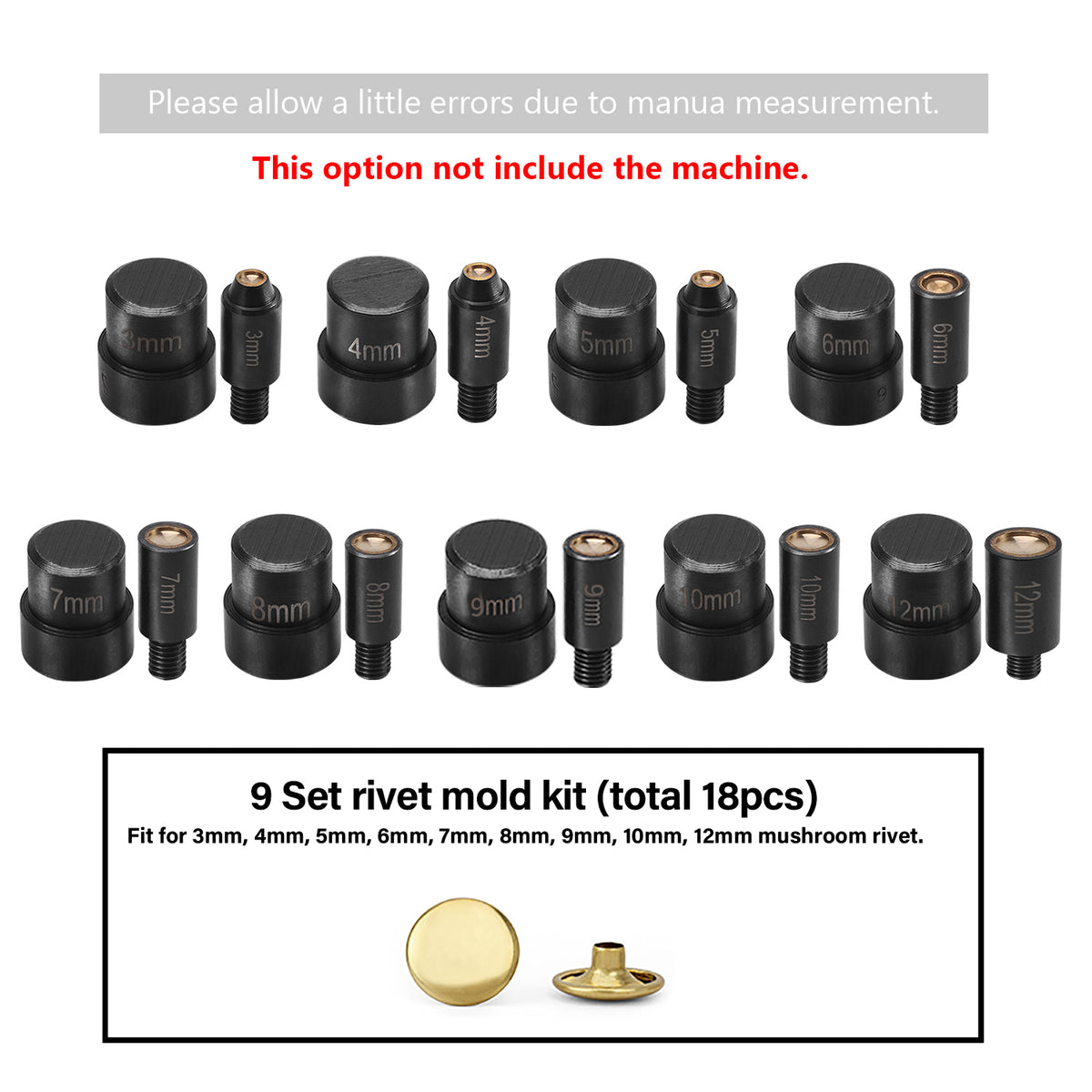 Manual Button Installation Tool Eyelet Hand Pressing Machine | WUTA