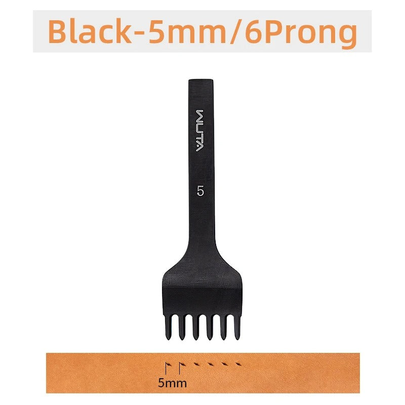 High Polished Leather Chisel Tool Diamond Thorn Iron Hole Punch| WUTA