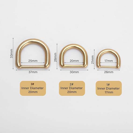 Brass D-Ring Precision Casting Findings Non-Welded D Rings | WUTA