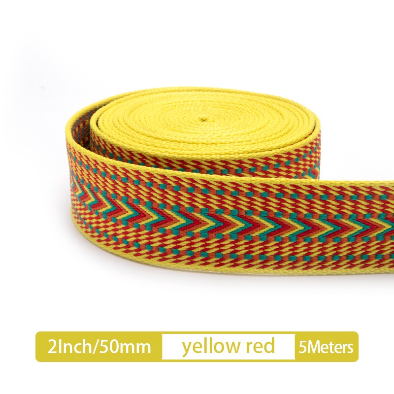 Webbing Strap Canvas Webbing Thick Cotton DIY Craft Belt Strap Accessories 5 Meter 25/50mm | WUTA