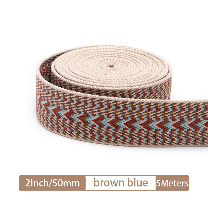 Webbing Strap Canvas Webbing Thick Cotton DIY Craft Belt Strap Accessories 5 Meter 25/50mm | WUTA