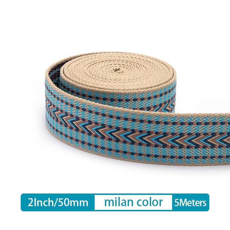 Webbing Strap Canvas Webbing Thick Cotton DIY Craft Belt Strap Accessories 5 Meter 25/50mm | WUTA