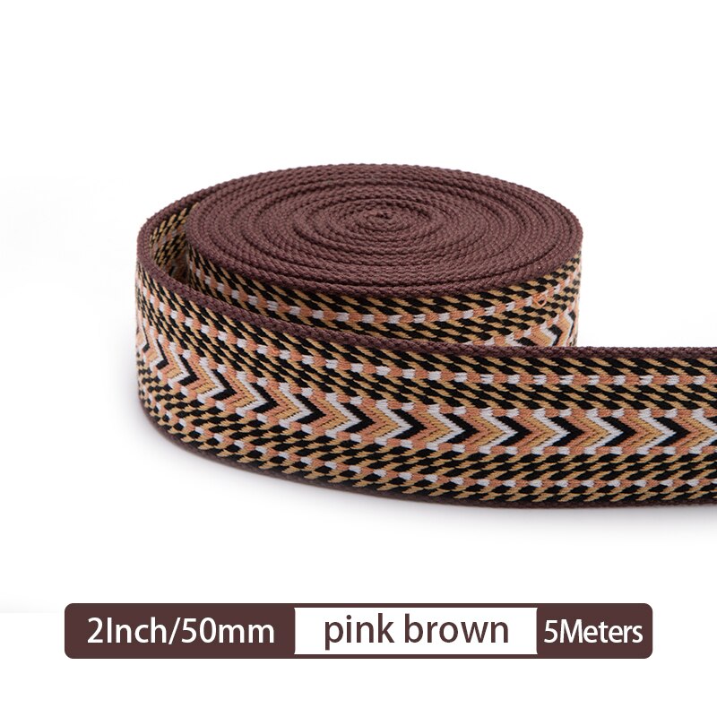 Webbing Strap Canvas Webbing Thick Cotton DIY Craft Belt Strap Accessories 5 Meter 25/50mm | WUTA