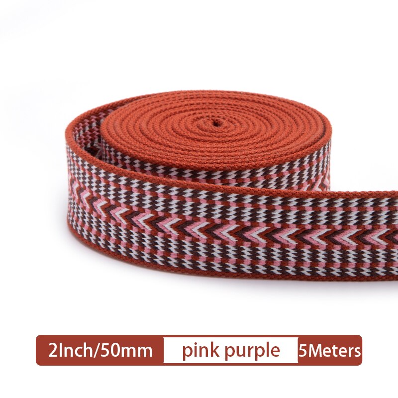 Webbing Strap Canvas Webbing Thick Cotton DIY Craft Belt Strap Accessories 5 Meter 25/50mm | WUTA