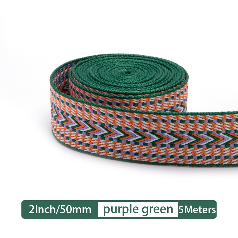 Webbing Strap Canvas Webbing Thick Cotton DIY Craft Belt Strap Accessories 5 Meter 25/50mm | WUTA