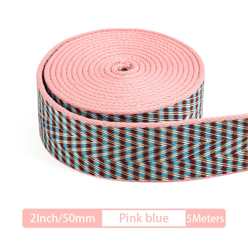 5 Meter Cotton Webbing Strap Mosaic Webbing | WUTA