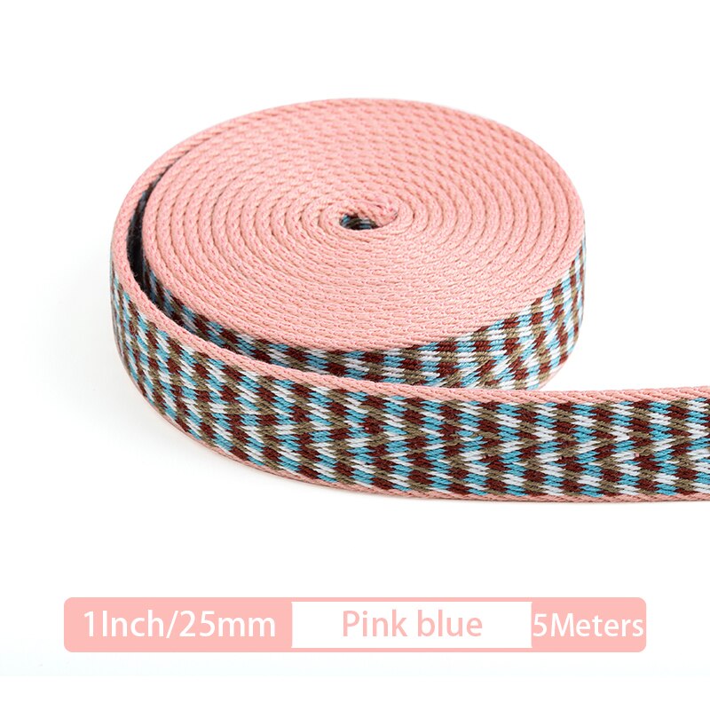 5 Meter Cotton Webbing Strap Mosaic Webbing | WUTA