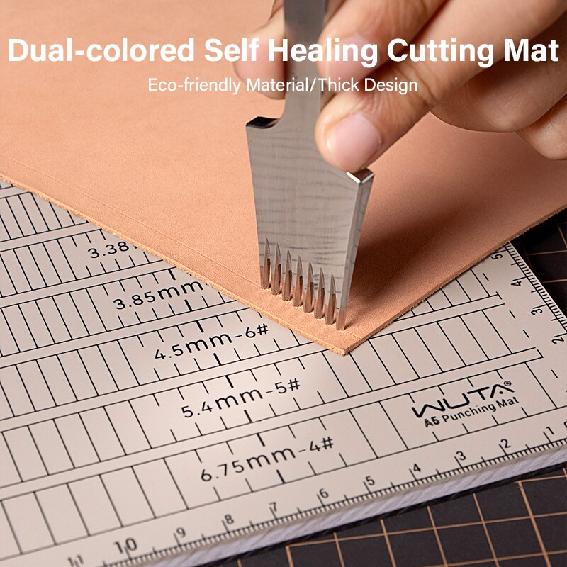 Leather Punching Mat 8mm Thicken Punch Board for Leathercraft | WUTA