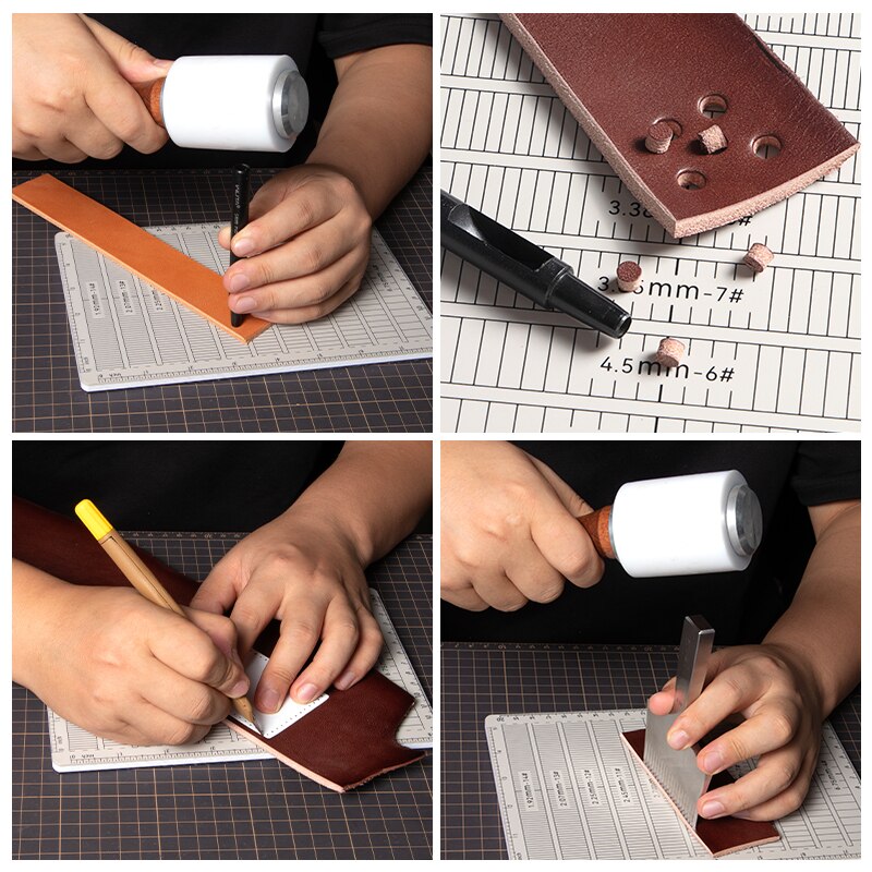 Leather Punching Mat 8mm Thicken Punch Board for Leathercraft | WUTA